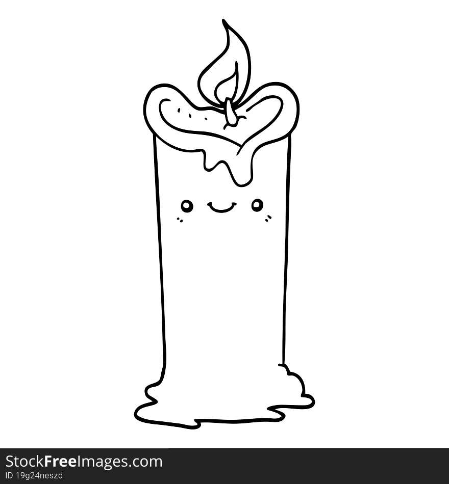 Cartoon Candle