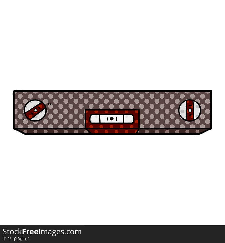 cartoon spirit level. cartoon spirit level