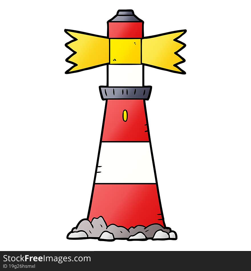 cartoon lighthouse. cartoon lighthouse