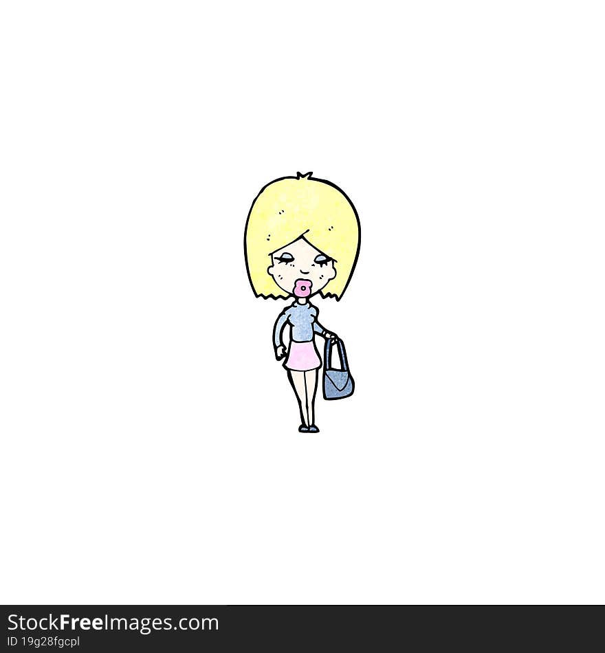 Cartoon Blond Woman