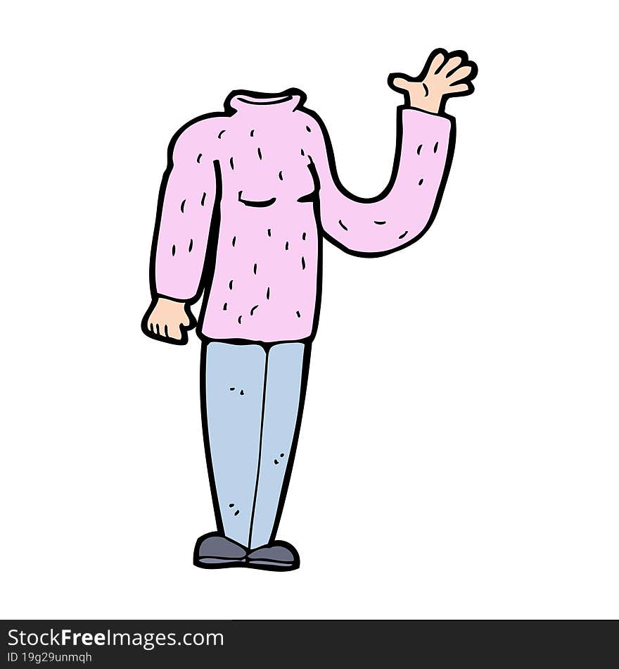 cartoon headless body (mix and match cartoons or add own photo