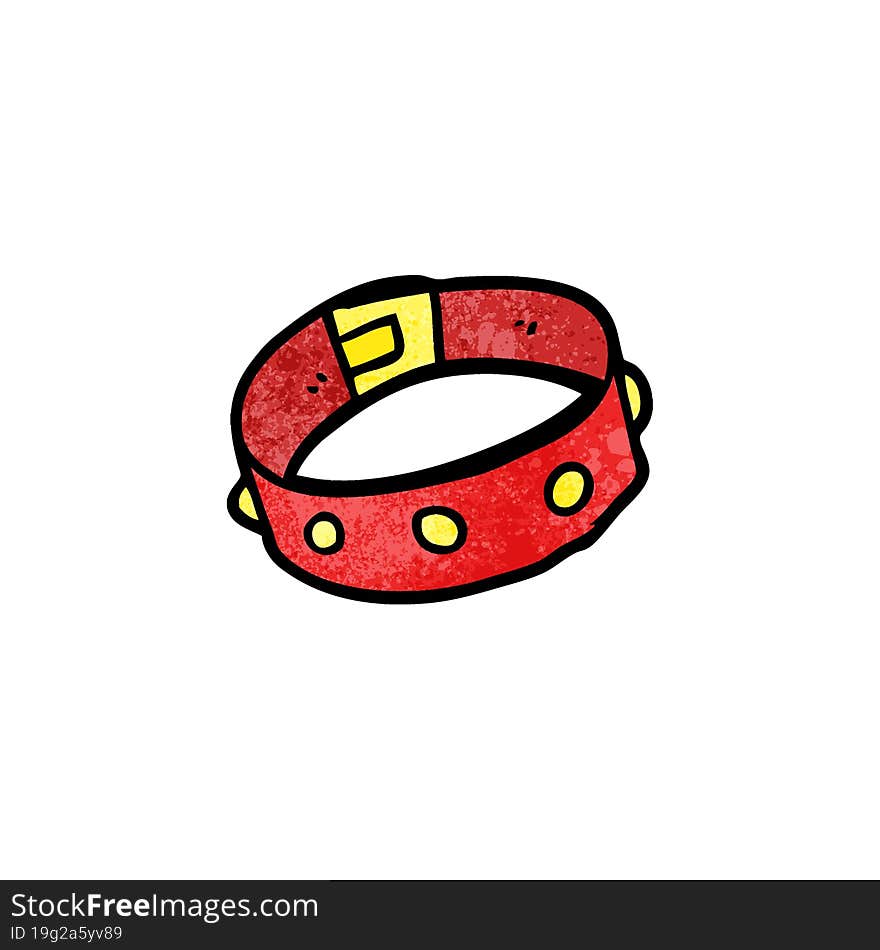 cartoon dog collar. cartoon dog collar