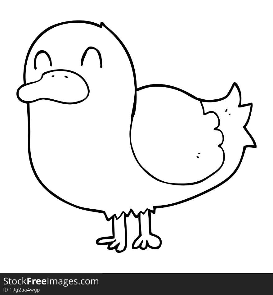 cartoon duck