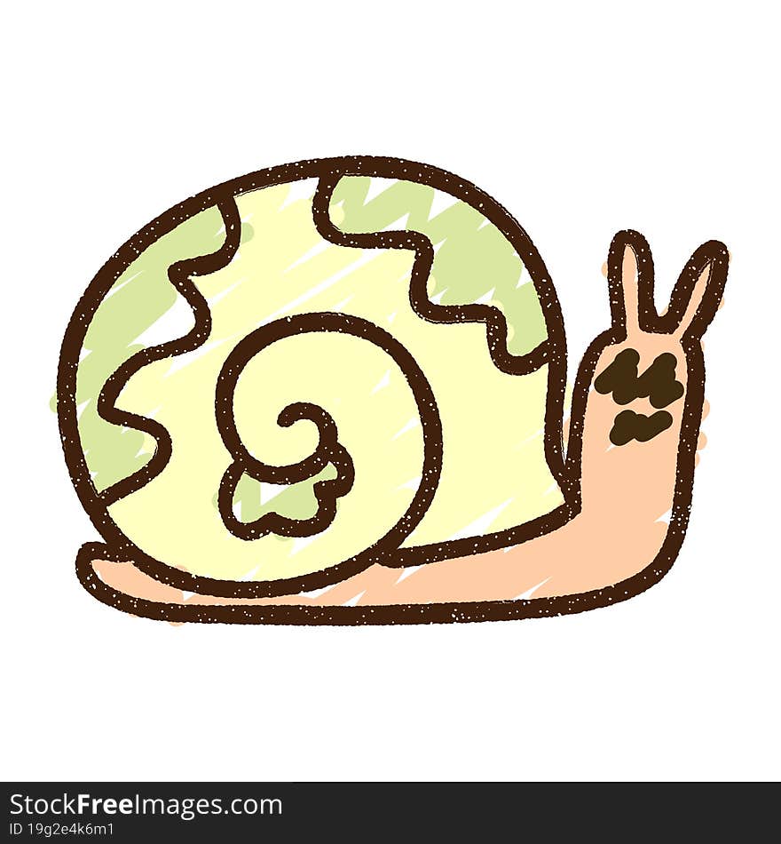 Snail Chalk Drawing