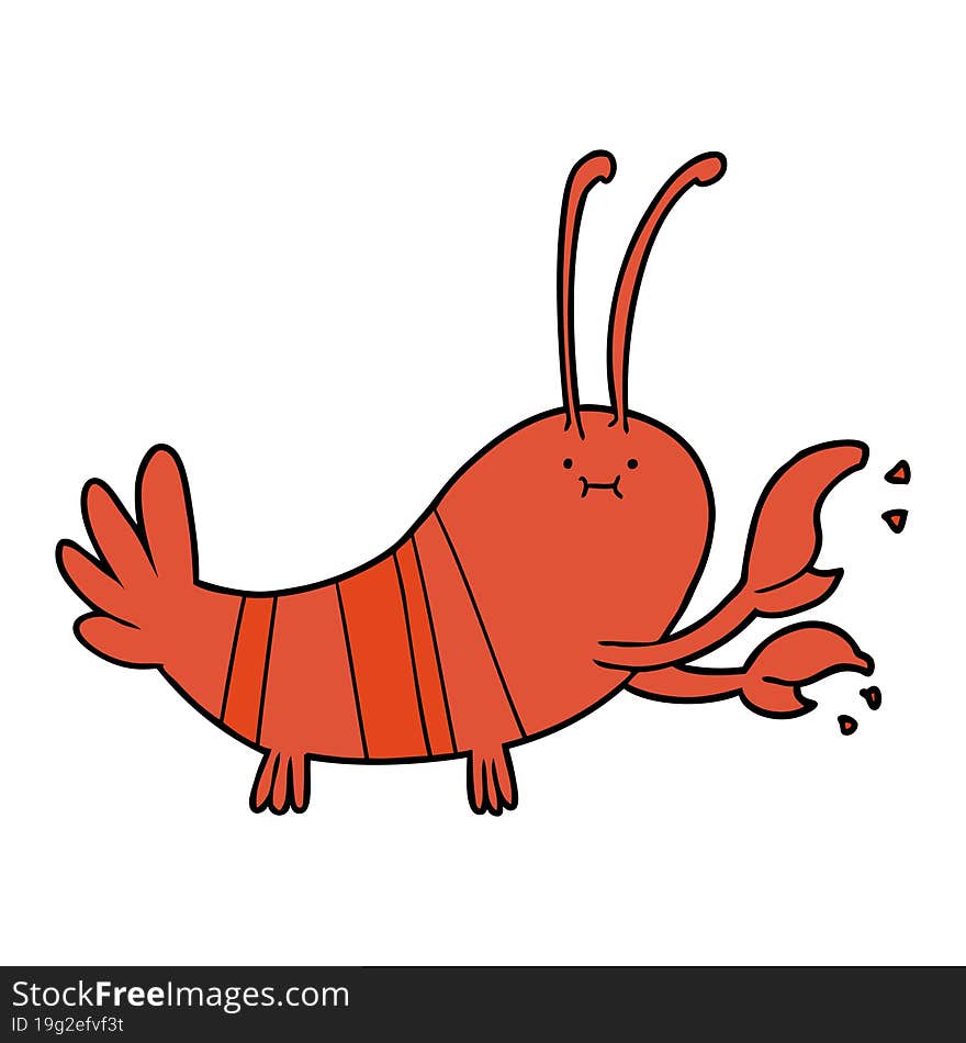 cartoon lobster. cartoon lobster