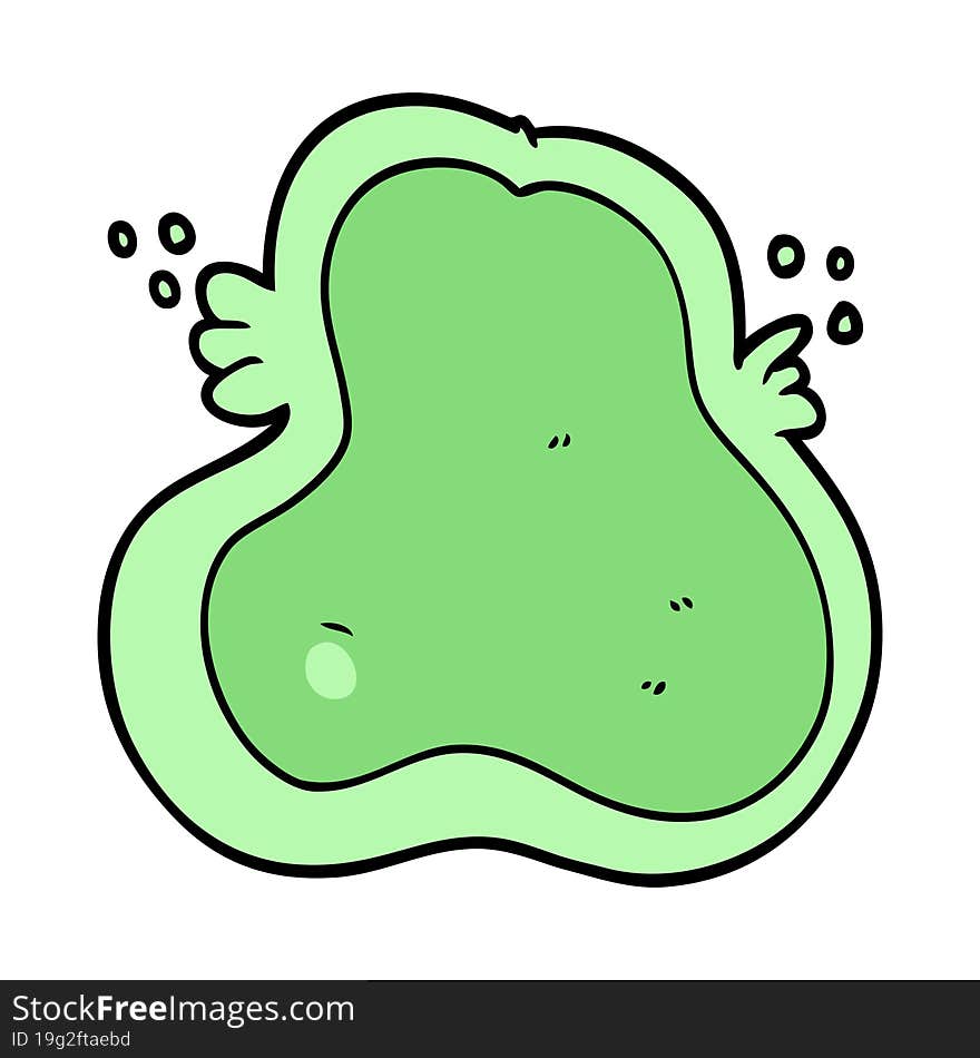 cartoon amoeba. cartoon amoeba