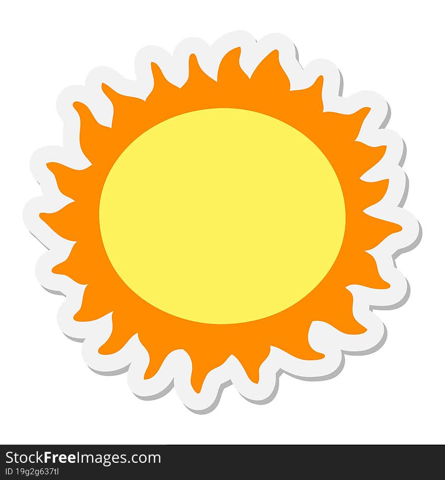 sun sticker