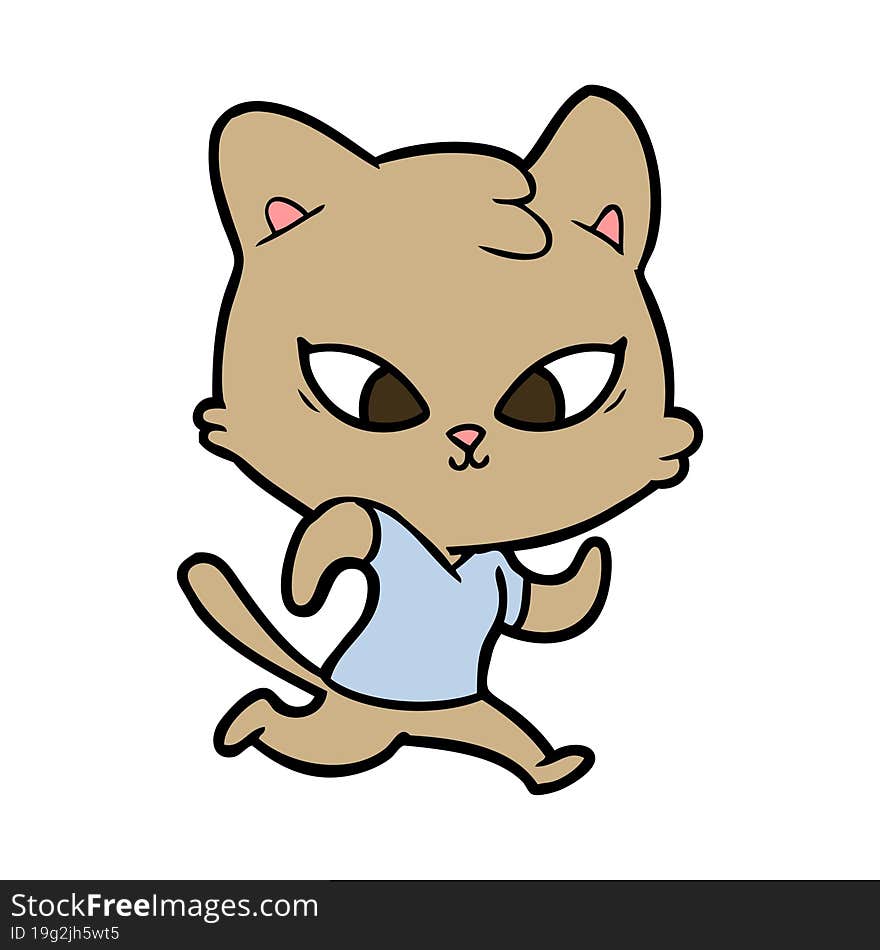 cute cartoon cat. cute cartoon cat