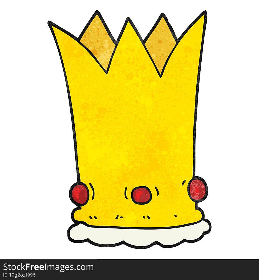 textured cartoon crown