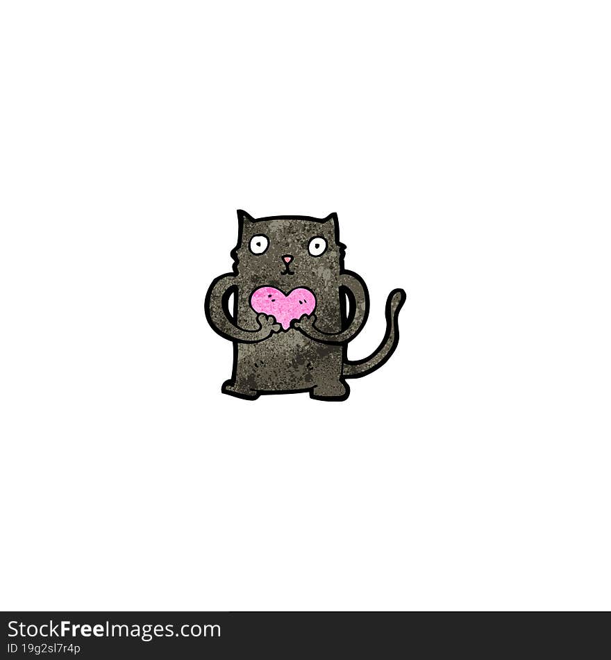 cute cartoon black cat