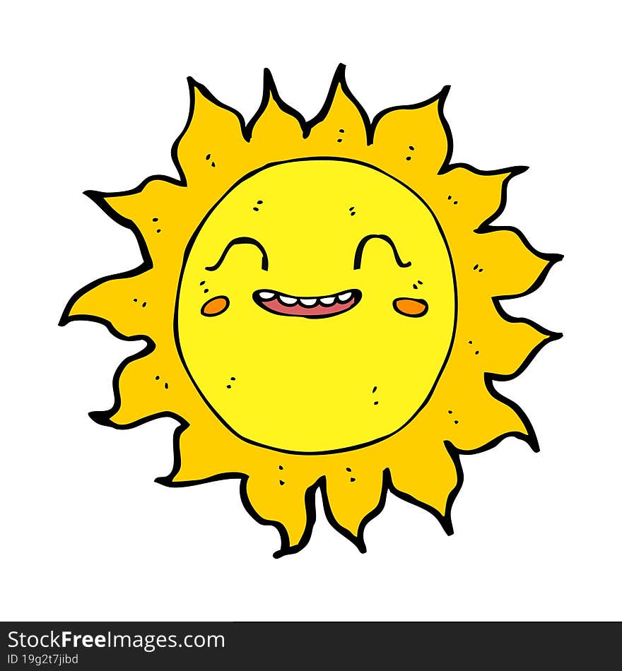 Cartoon Happy Sun