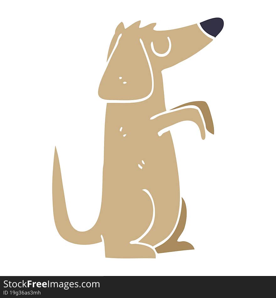 cartoon doodle dog