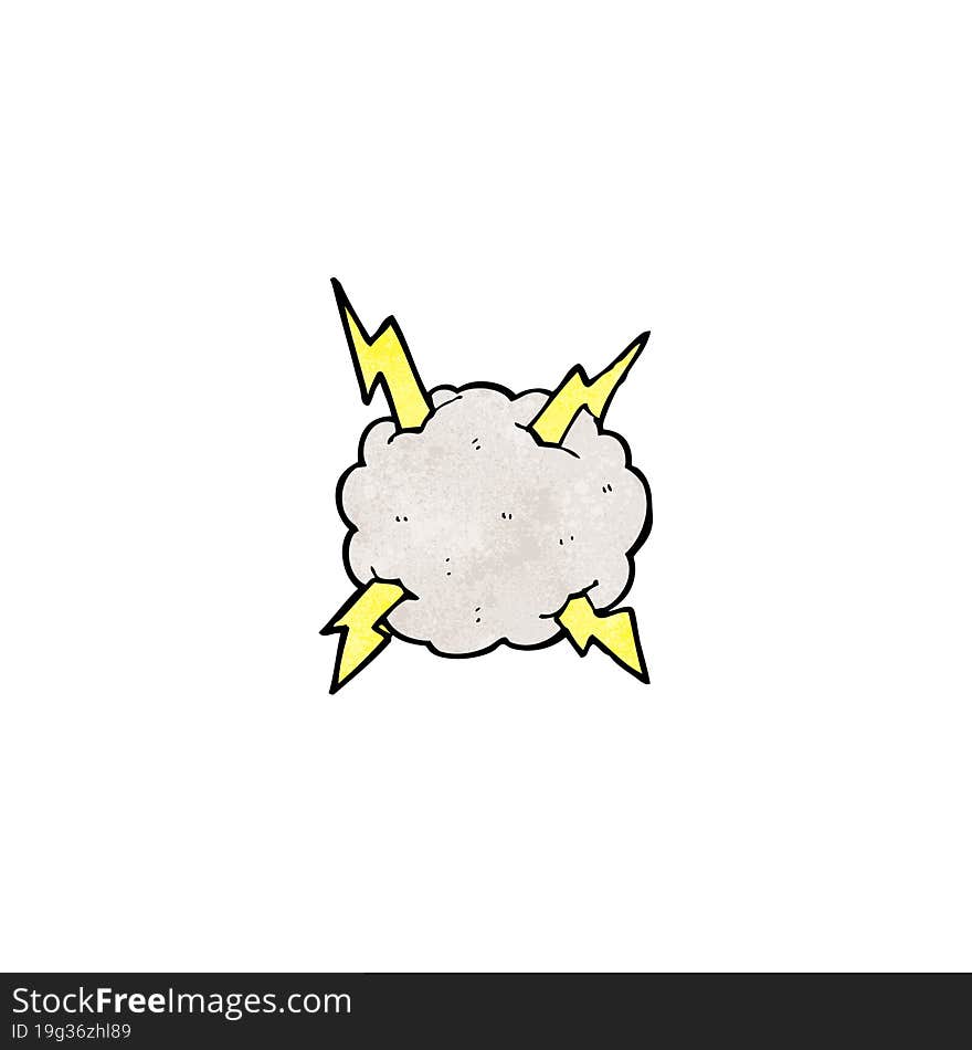 thundercloud cartoon symbol