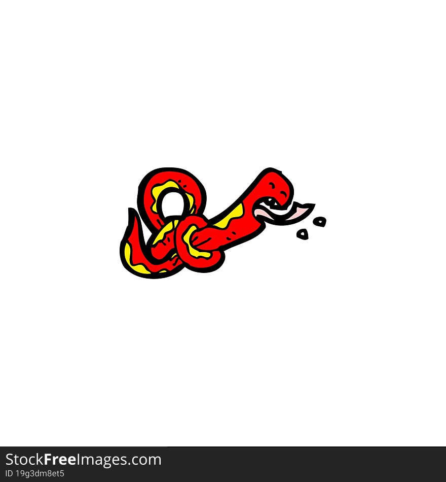 funny cartoon snake