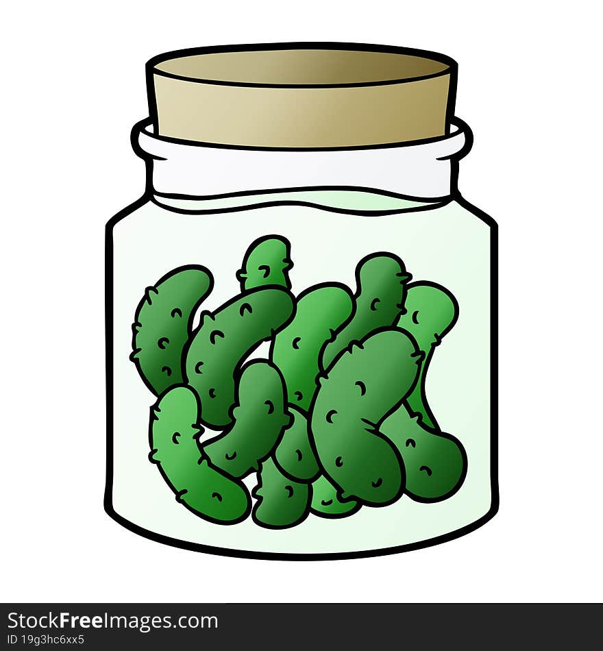 cartoon pickled gherkins. cartoon pickled gherkins