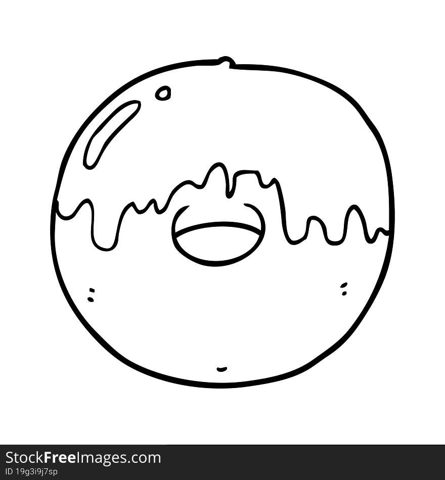 cartoon donut