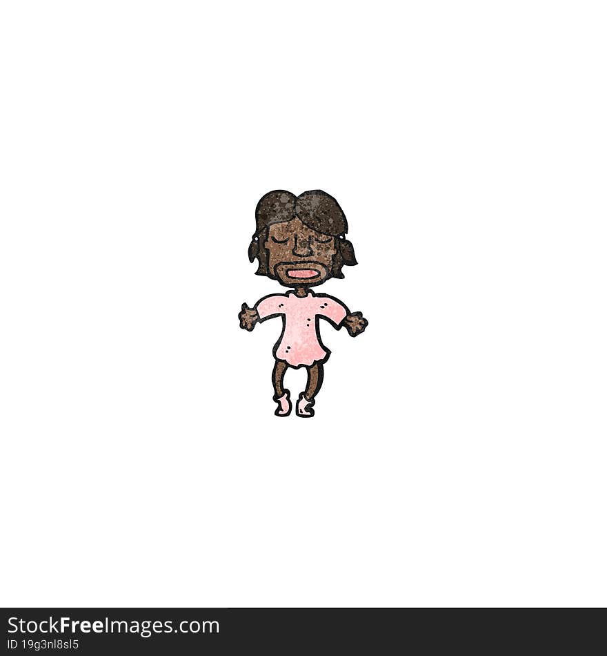 Cartoon Happy Girl