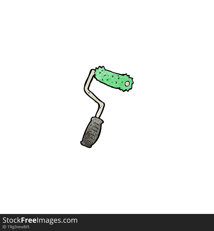 cartoon paint roller