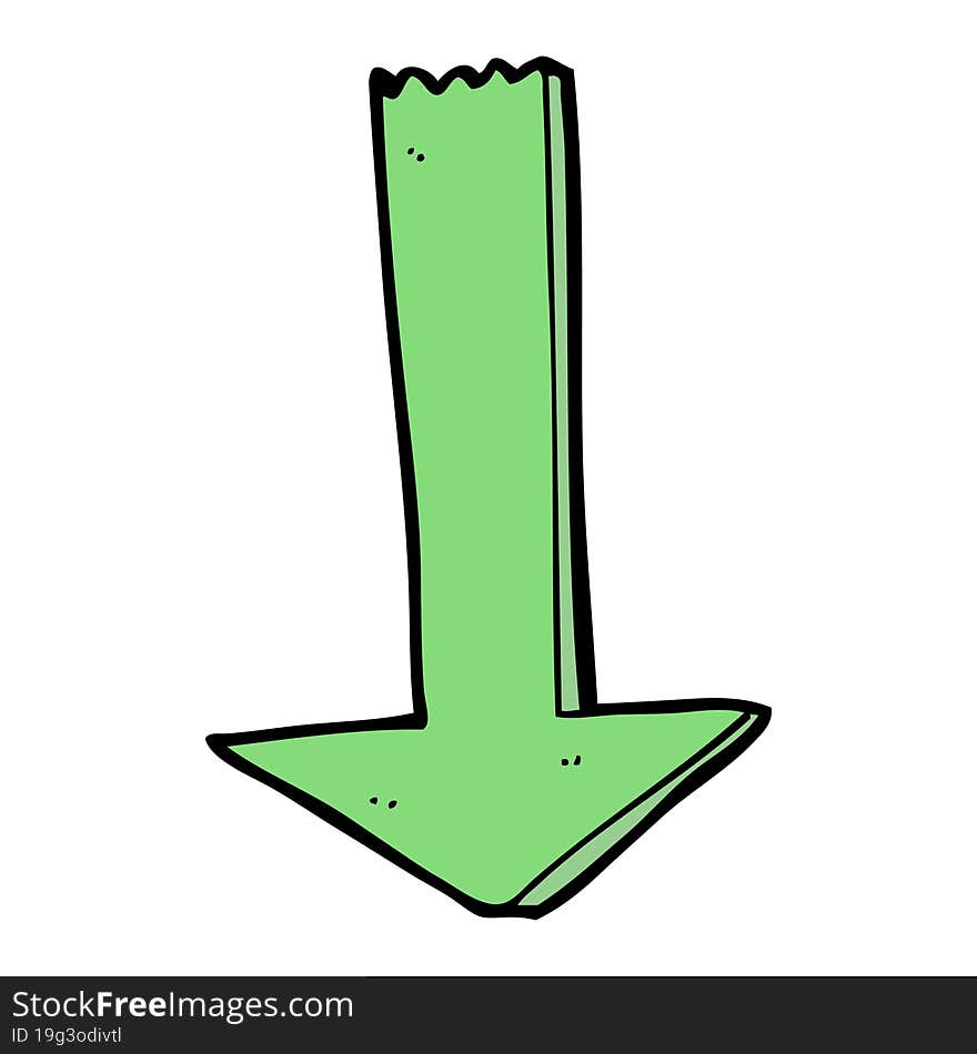 Cartoon Pointing Arrow