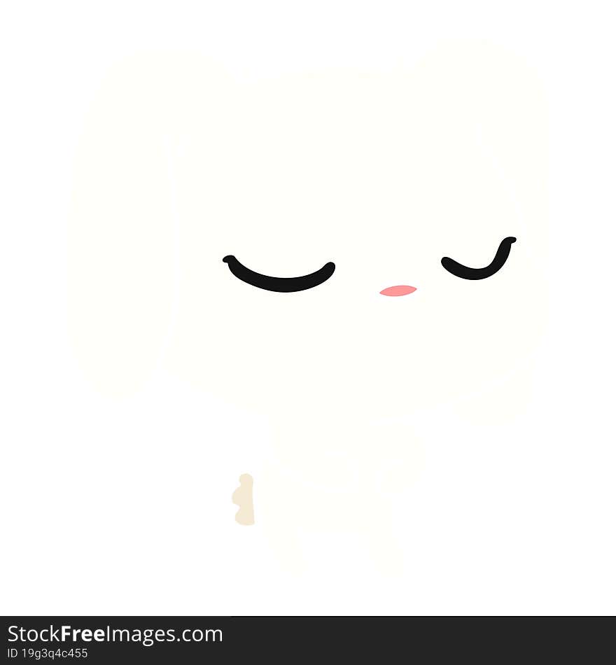 cartoon of cute kawaii bunny