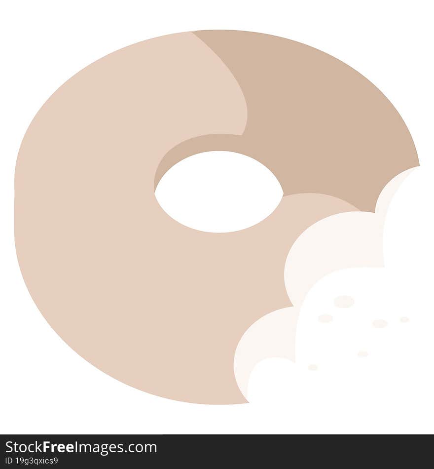 bitten donut graphic icon