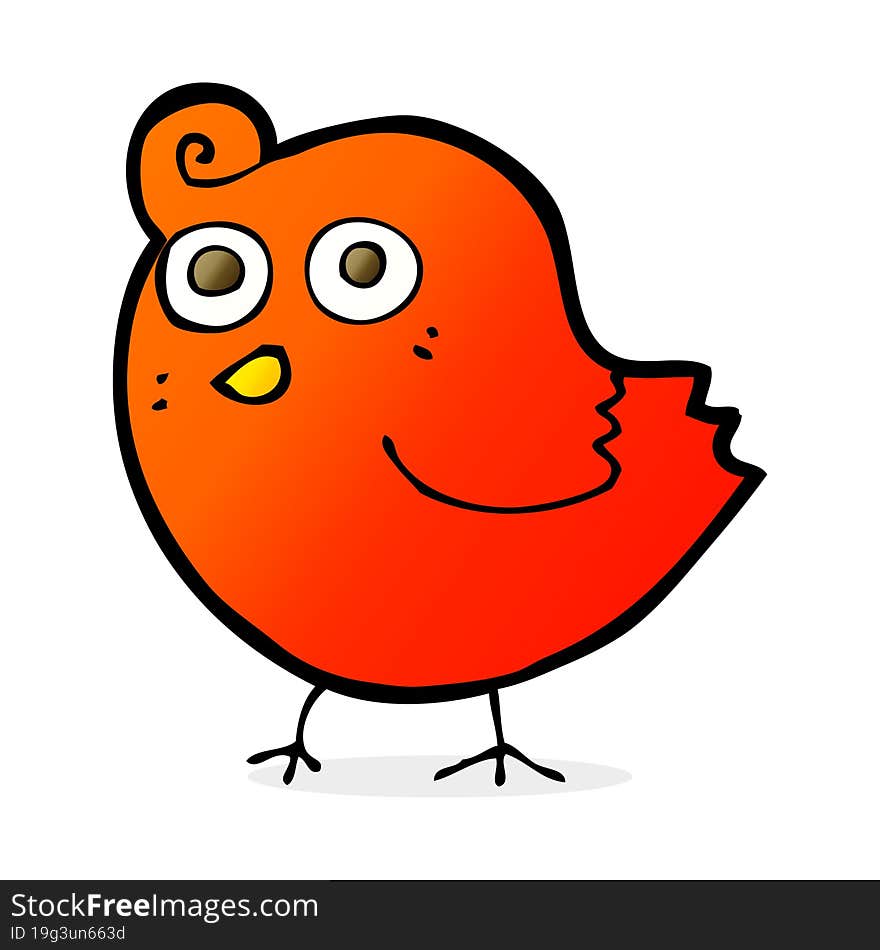 funny cartoon bird