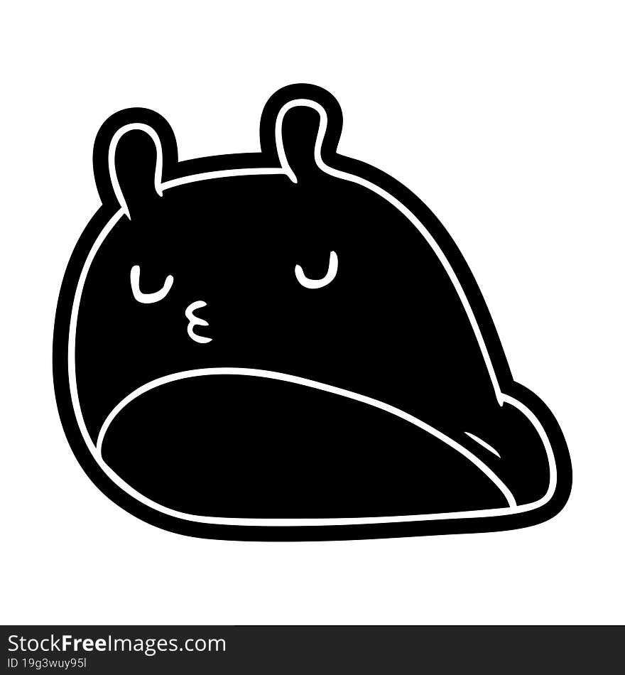 Cartoon Icon Kawaii Fat Cute Slug