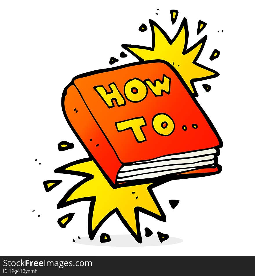 cartoon how to book