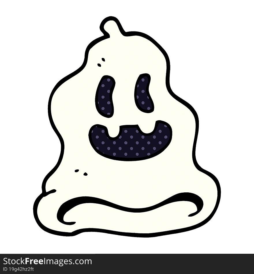 Cartoon Doodle Spooky Ghost