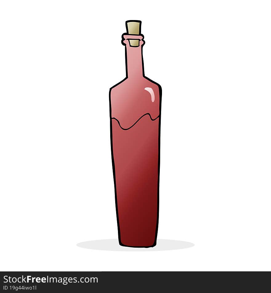 cartoon posh bottle