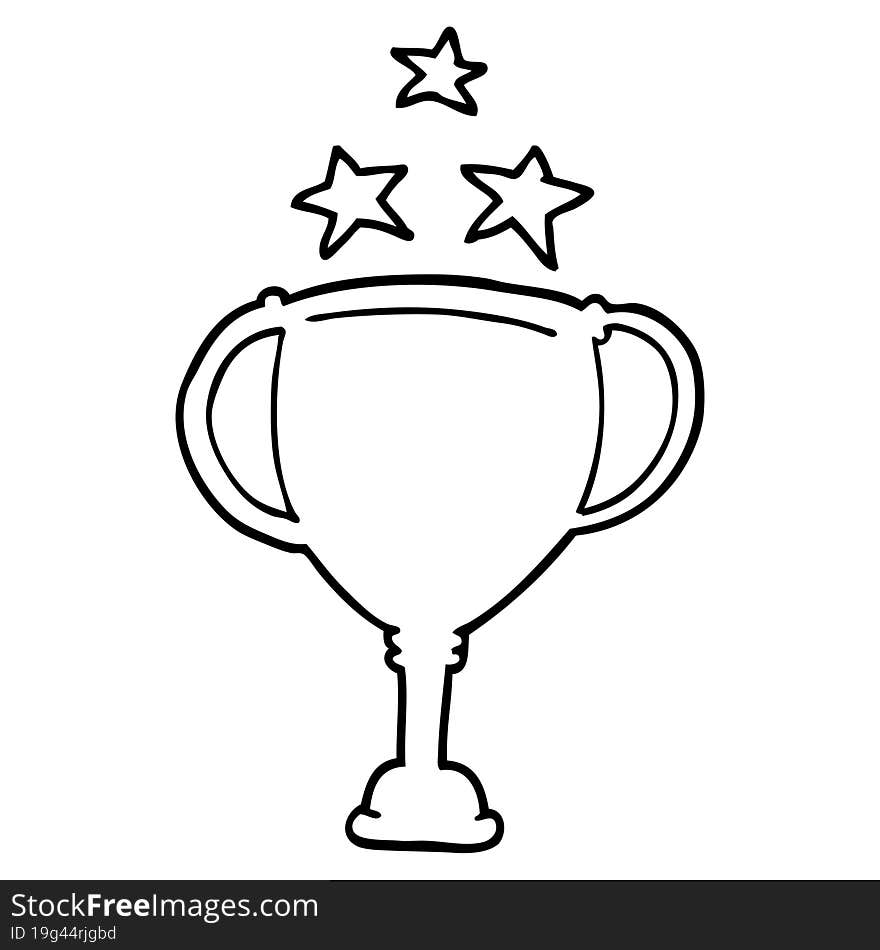 cartoon sports trophy