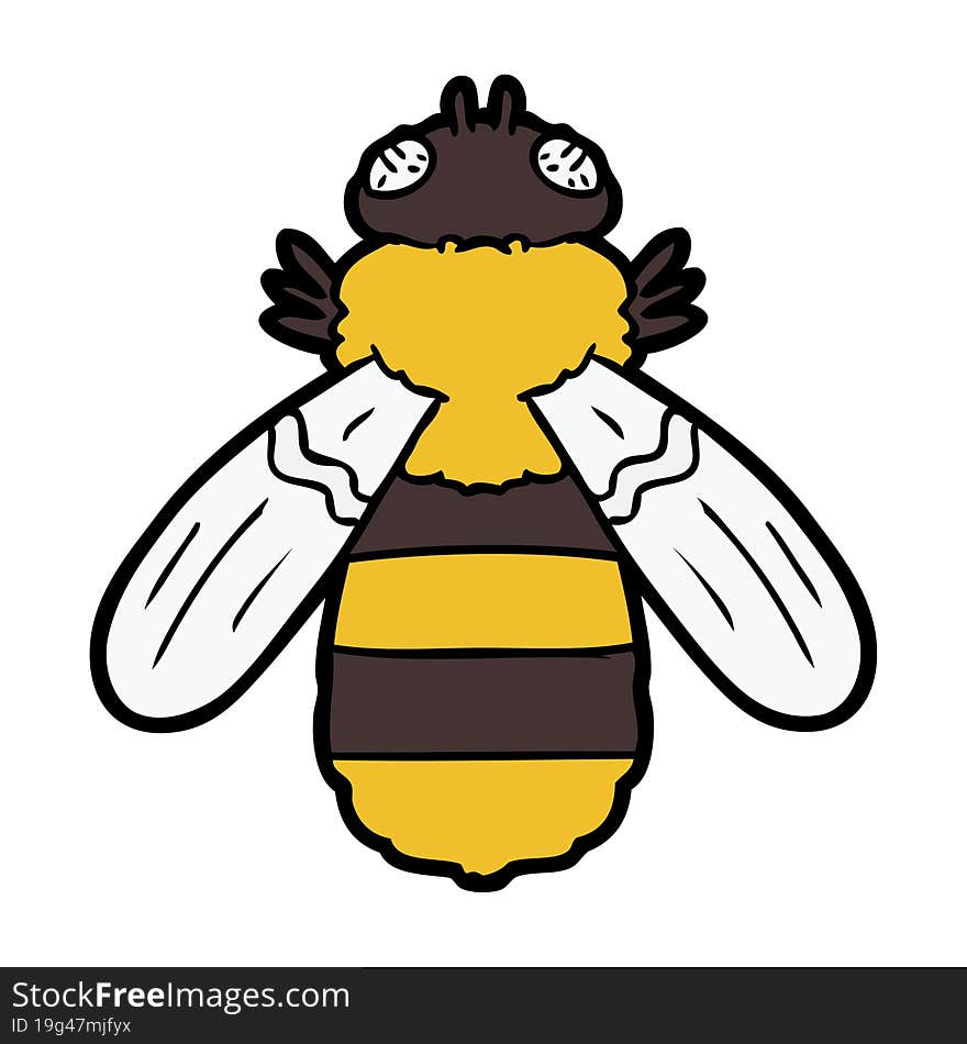 cartoon bee. cartoon bee