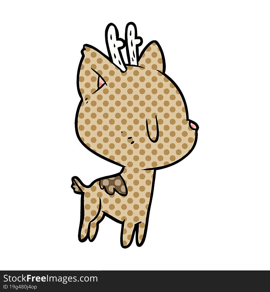 cute cartoon deer. cute cartoon deer