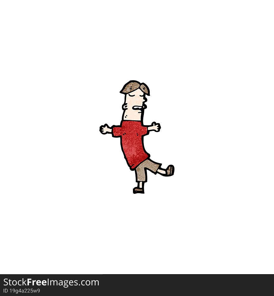 cartoon man dancing