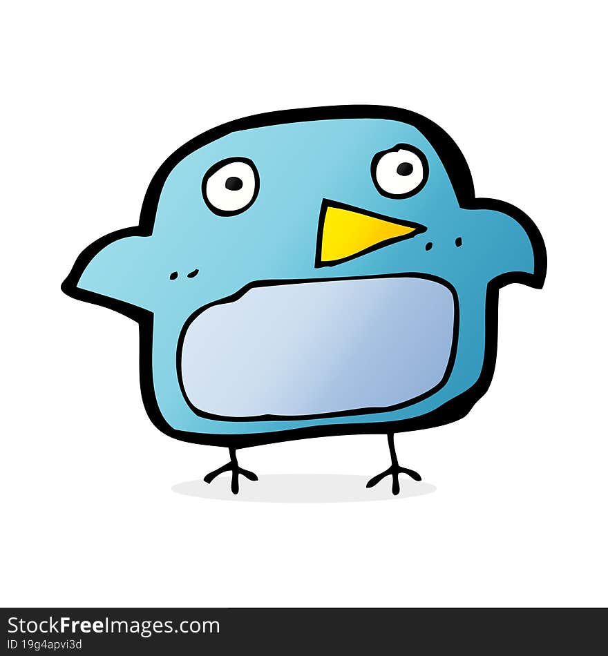 cartoon bluebird