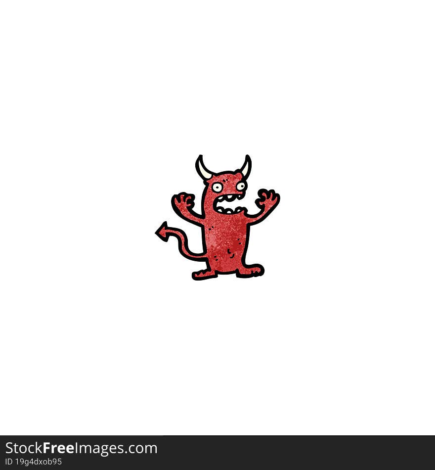 cartoon little devil