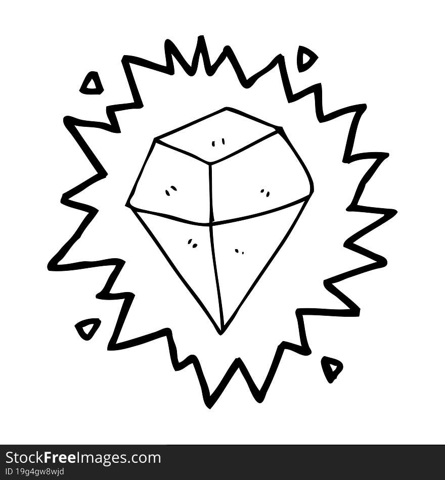 Cartoon Shining Crystal