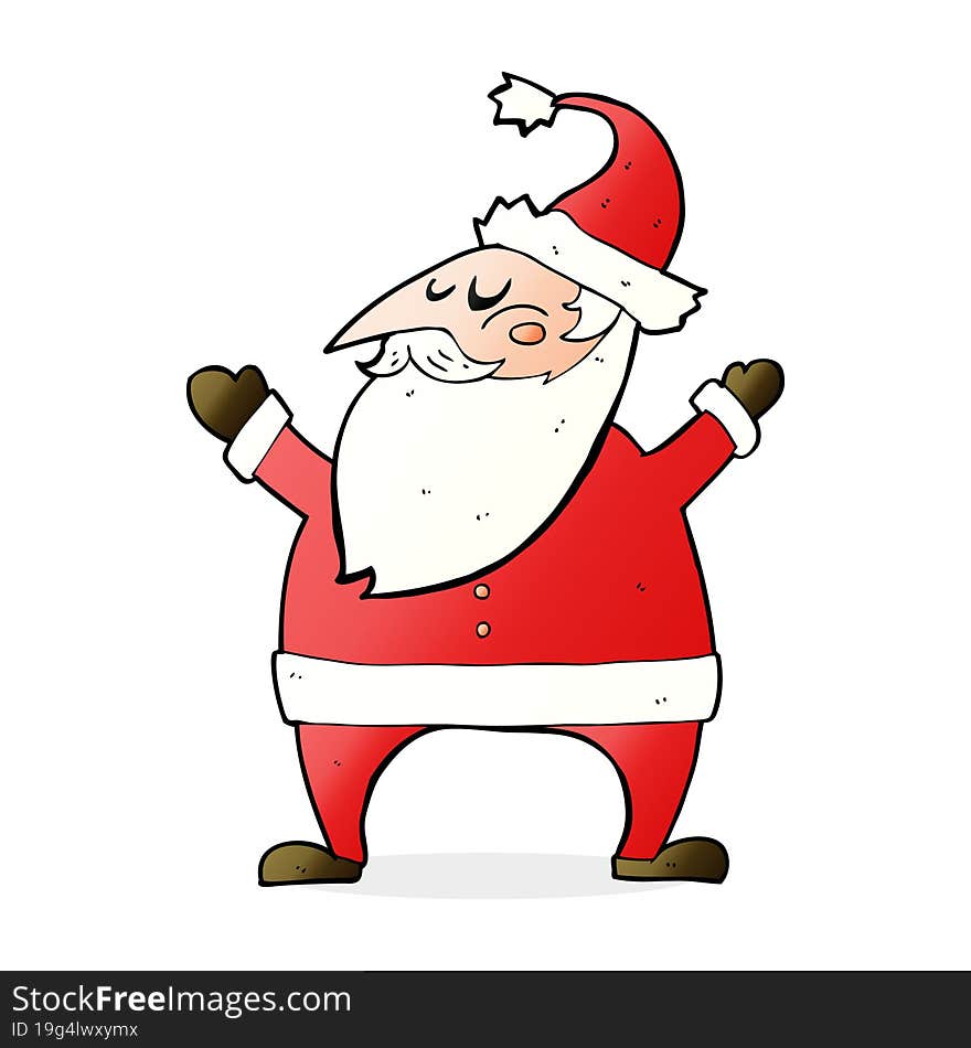 cartoon santa claus