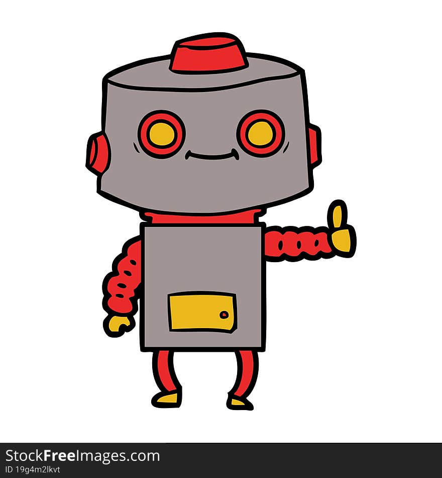 cartoon robot. cartoon robot