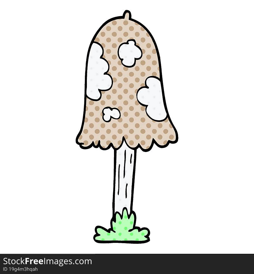 cartoon doodle mushroom