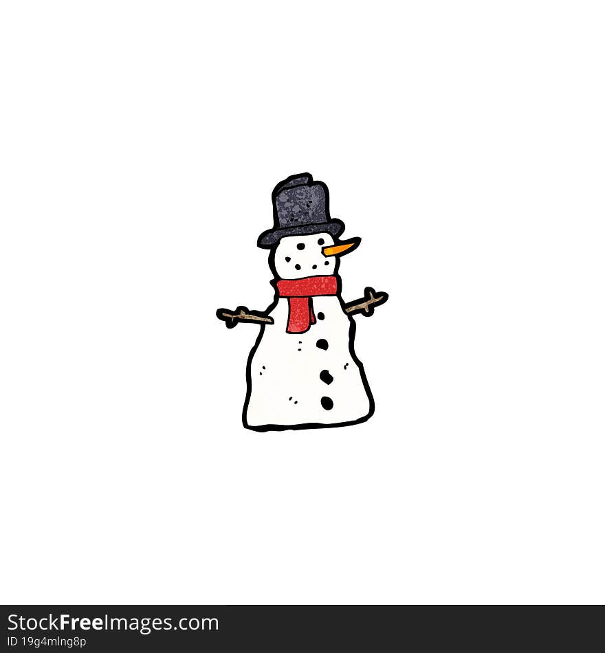 cartoon snowman