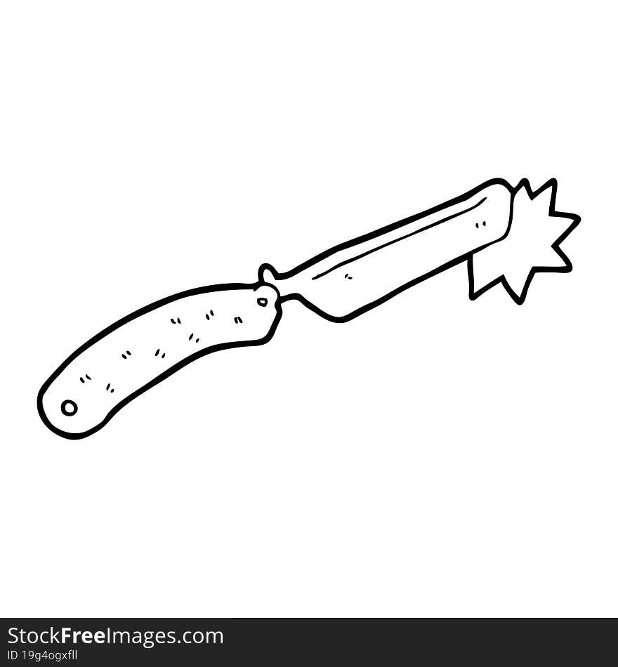 cartoon sharp razor. cartoon sharp razor