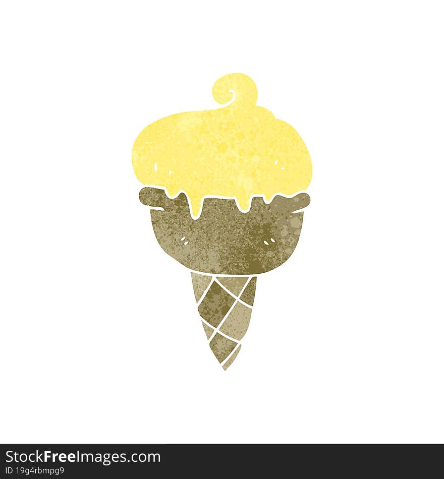 Retro Cartoon Ice Cream