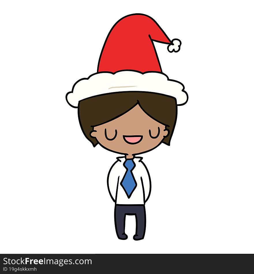 Christmas Cartoon Of Kawaii Boy