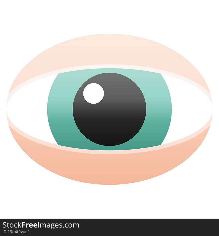 staring eye graphic vector illustration icon. staring eye graphic vector illustration icon