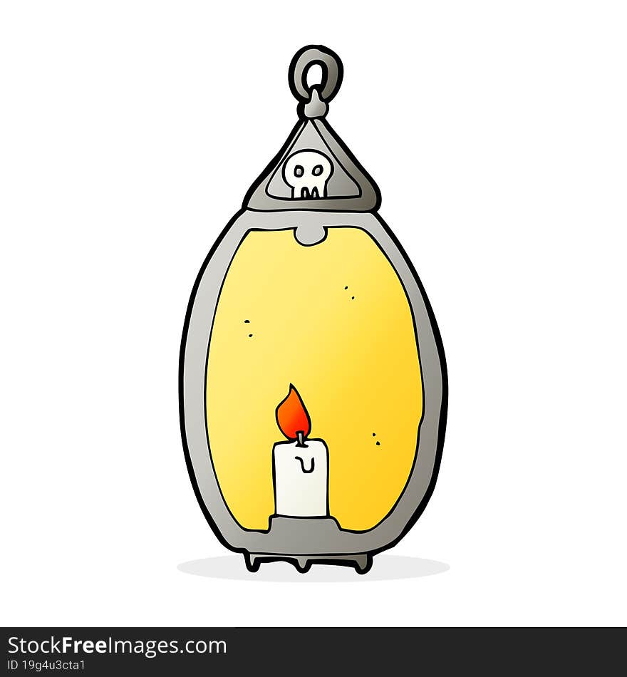 cartoon spooky lantern