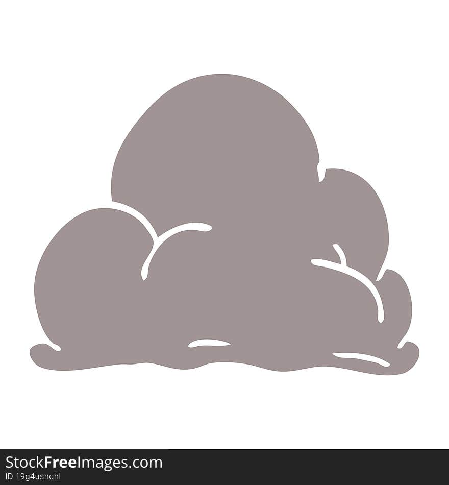 cartoon doodle storm cloud