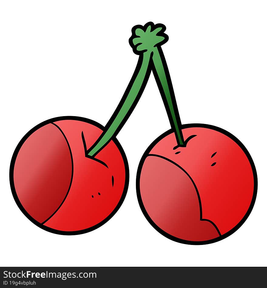 cartoon cherries. cartoon cherries