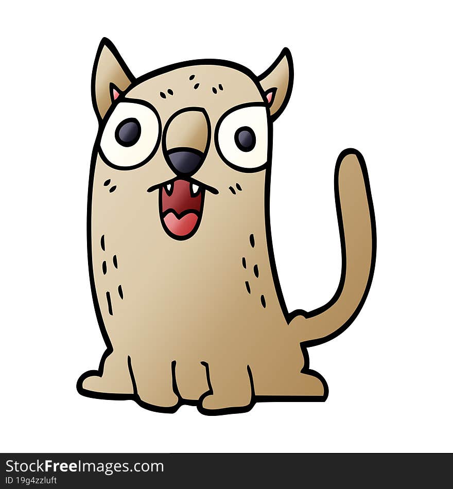 cartoon doodle funny cat