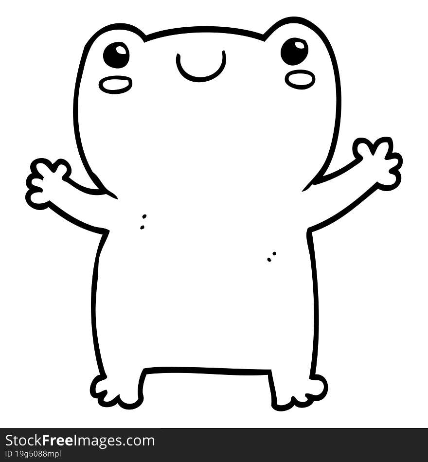 cute cartoon frog